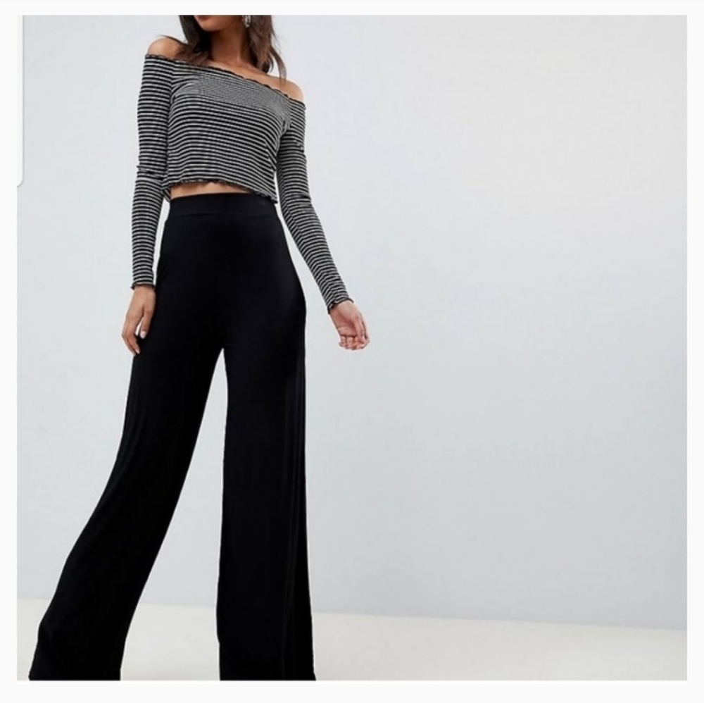Mahana & Mint wide leg stretchy pants